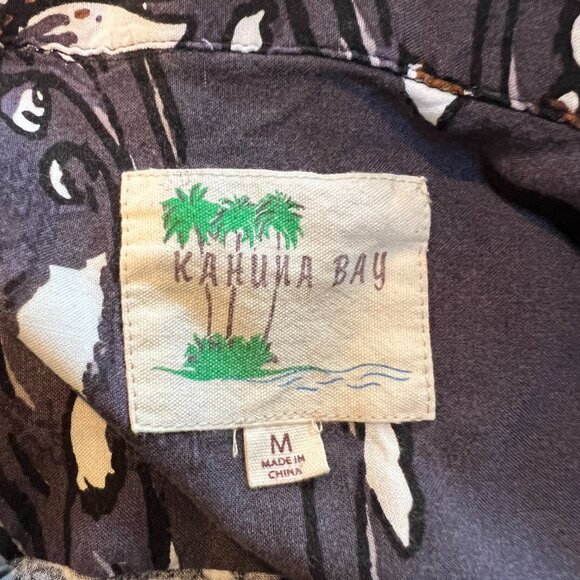 Kahuna Bay Understated Hawaiian Shirt Size M - Picture 3 of 6